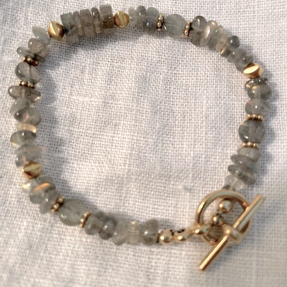 Amazing Labradorite and Gold Vermeil Bracelet